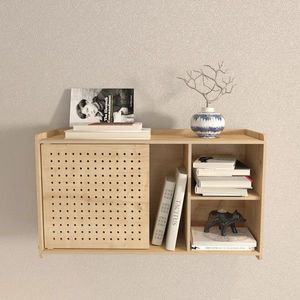 Raft de perete, Zena Home, Fore, 65x30x22 cm, PAL, Stejar imagine