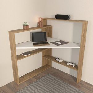 Birou, Zena Home, Kelly, 93.6x114 cm, PAL, Nuc/Alb imagine