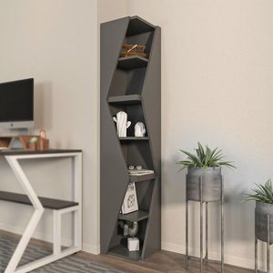 Corp biblioteca, Zena Home, Arrow, 31.8x165x31.8 cm, PAL, Antracit imagine
