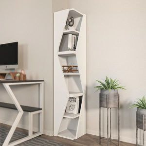 Corp biblioteca, Zena Home, Arrow, 31.8x165x31.8 cm, PAL, Alb imagine