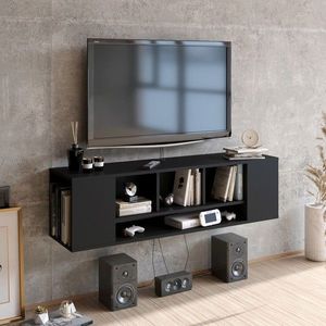 Comoda TV, Zena Home, Paldi, PAL, Negru imagine