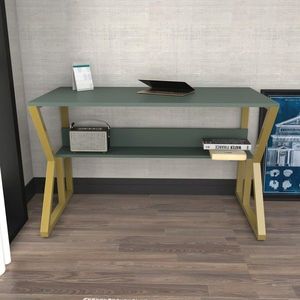 Birou, Zena Home, Wake, 120x72.8x60 cm, PAL, Verde imagine