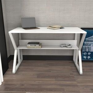 Birou, Zena Home, Wake, 120x72.8x60 cm, PAL, Alb imagine