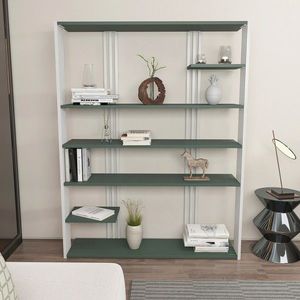 Corp biblioteca, Zena Home, Jenny, 120x160x29.6 cm, PAL, Verde/Alb imagine