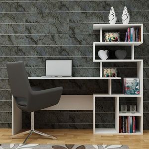 Birou Next, Decorotika, 160x40x135 cm, alb imagine