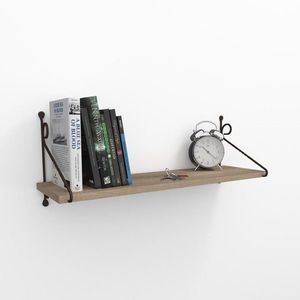 Raft pentru perete Seramoni, Decormet, 60x14x20 cm, maro imagine