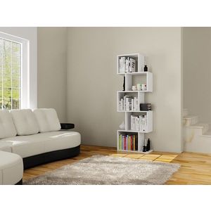 Biblioteca Meric, Elegance, 60x30x150 cm, alb imagine