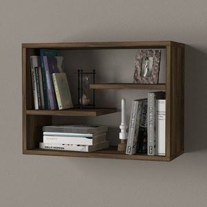 Raft pentru perete Tino, Tera Home, 60x19.5x44 cm, maro inchis imagine