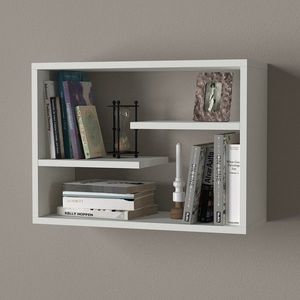Raft pentru perete Tino, Tera Home, 60x19.5x44 cm, alb imagine