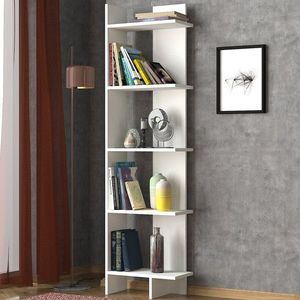 Biblioteca Perla, Tera Home, 48.5x22x170 cm, alb imagine