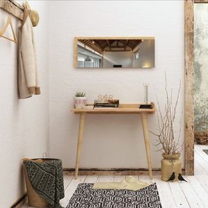 Set masa si oglinda Banevento, Mod Design, crem imagine