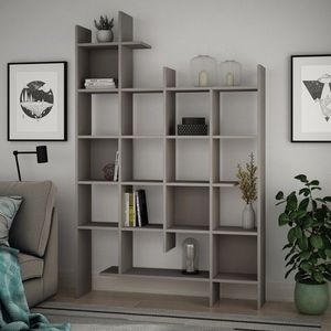 Biblioteca Manco, Decortie, 122x25.5x188 cm, light mocha imagine
