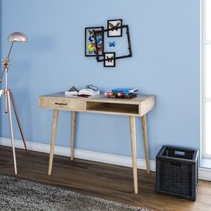Birou Carmen, Kalune Design, 105x55x79 cm, bej imagine