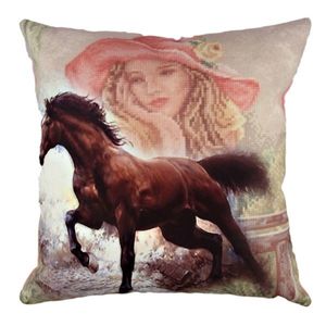 Perna, A10853, 43x43 cm, 50% bumbac / 50% poliester, Multicolor imagine