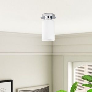 Plafoniera Balcova N-343, Noor, 12 x 20 cm, 1 x E27, 100W, argintiu imagine
