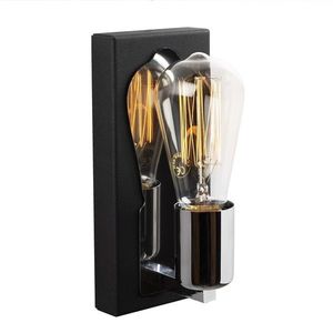 Aplica de perete Karain N-1353, Noor, 10 x 9 x 21 cm, 1 x E27, 100W, negru imagine