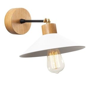 Aplica de perete Manavgat N-628, Noor, 20 x 30 cm, 1 x E27, 100W, alb imagine