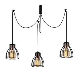 Lustra Kemah N-1232, Noor, 106 x 105 cm, 3 x E27, 100W, negru imagine
