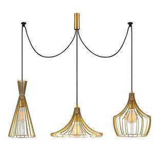 Lustra Mezopotamya N-1293, Noor, 114 x 130 cm, 3 x E27, 100W, auriu imagine