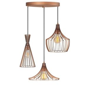 Lustra Mezopotamya N-1298, Noor, 55 x 113 cm, 3 x E27, 100W, cupru imagine
