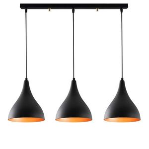 Lustra Berceste N-1387, Noor, 72 x 118 cm, 3 x E27, 100W, negru imagine