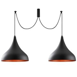 Lustra Berceste N-1392, Noor, 131 x 127 cm, 2 x E27, 100W, negru imagine