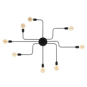 Lustra Truva N-698, Noor, 140 x 95 x 15 cm, 8 x E27, 100W, negru imagine