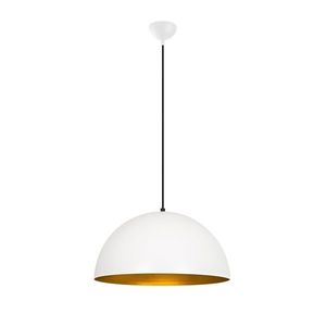 Lustra Sivani MR - 719, Opviq, 50 x 121 cm, 1 x E27, 40W, alb/auriu imagine