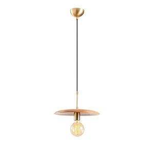 Lustra Torni MR - 859, Opviq, 29 x 116 cm, 1 x E27, 100W, negru/wood imagine