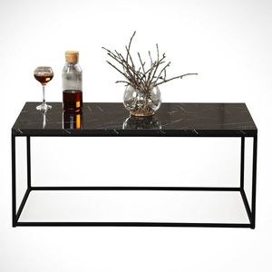 Masuta de cafea Cosco Royal, Comforty, 95x55x43 cm, negru/alb imagine