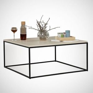Masuta de cafea Poly Oak, Comforty, 75x75x43 cm, stejar imagine