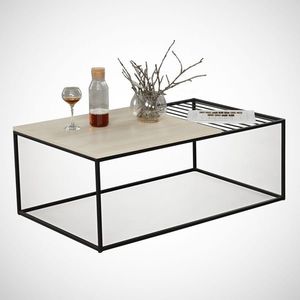 Masuta de cafea Zinus Oak, Comforty, 95x55x43 cm, stejar imagine