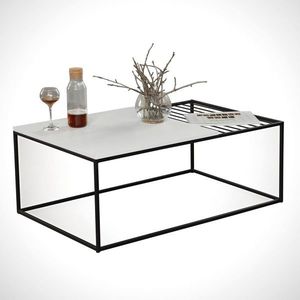 Masuta de cafea Zinus White, Comforty, 95x55x43 cm, alb imagine