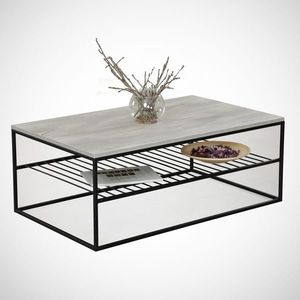 Masuta de cafea Etna Sea, Comforty, 95x55x43 cm, stejar de mare imagine