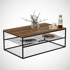 Masuta de cafea Etna Walnut, Comforty, 95x55x43 cm, aluna imagine