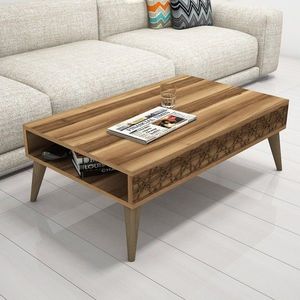 Masuta de cafea City Walnut, Hommy Craft, 105x60x37 cm, aluna imagine