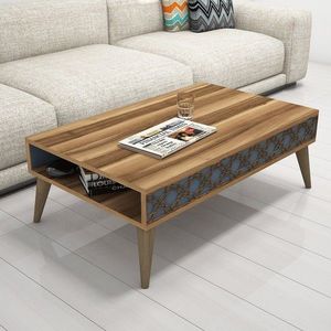 Masuta de cafea City Walnut, Hommy Craft, 105x60x37 cm, aluna/calcedonie imagine