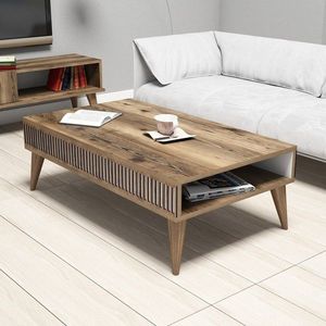Masuta de cafea Milan Walnut, Hommy Craft, 105x60x34, 6 cm, aluna imagine