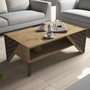 Masuta de cafea Beril Oak, Hommy Craft, 105x58x40 cm, stejar imagine