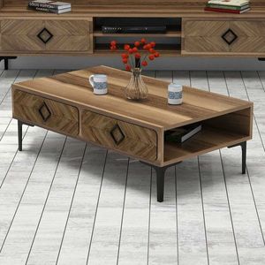 Masuta de cafea Samba Walnut, Hommy Craft, 105x60x34, 6 cm, aluna imagine