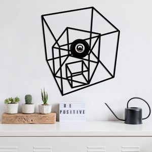 Lampa de perete, Shadow, 609 - A, E27, 100 W, metal/MDF, negru imagine