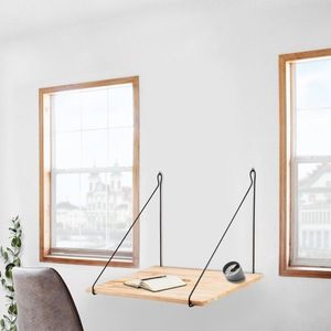 Raft pentru perete CM-002, Bueno, 60x55x50 cm, negru imagine