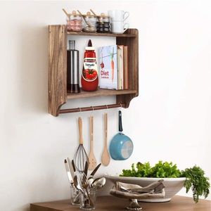 Raft pentru perete AA139, Evila Originals, 45x11x45 cm, aluna imagine