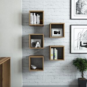 Raft pentru perete Box, Hommy Craft, 30x30x24 cm, aluna imagine