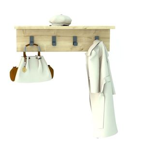 Raft pentru perete Ayla, Puqa Design, 60x16, 3x14, 5 cm, safir imagine
