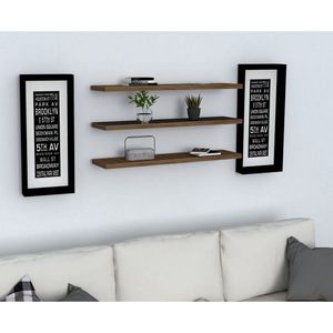 Set 3 rafturi pentru perete Boss, Puqa Design, aluna imagine