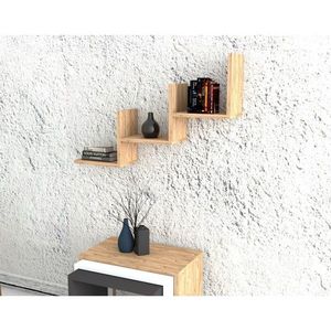 Raft pentru perete Mist, Puqa Design, 90x19, 6x60 cm, atlantic imagine