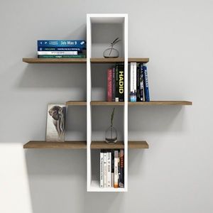 Raft pentru perete Ardo, Puqa Design, 96x19, 6x101 cm, aluna/alb imagine