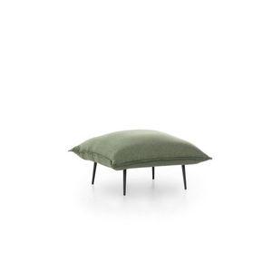 Taburet Aspen, Futon, 75x75x40 cm, metal, verde imagine