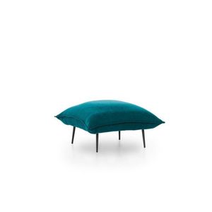 Taburet Aspen, Futon, 75x75x40 cm, metal, verde petrol imagine